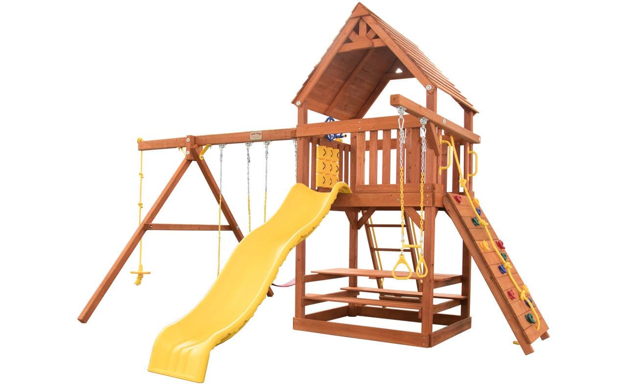 Parrot Island Fort w/ Wood Roof & Multi-Color Option