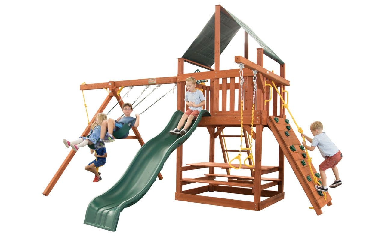 Parrot Island Fort w/ Green Tarp