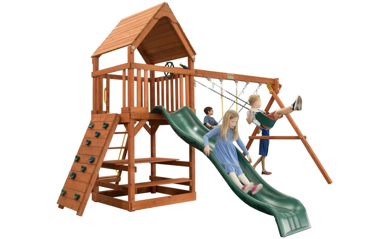 Toucan Fort with Wood Roof & Green Option